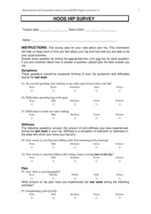 Hoos Questionnaire.pdf HOOS – Weiss Memorial Hospital