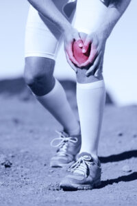 Person with torn meniscus