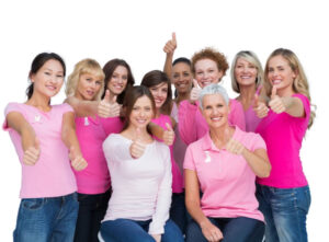 group of breast cancer survivors