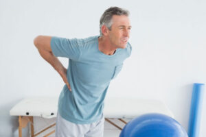 man with back pain